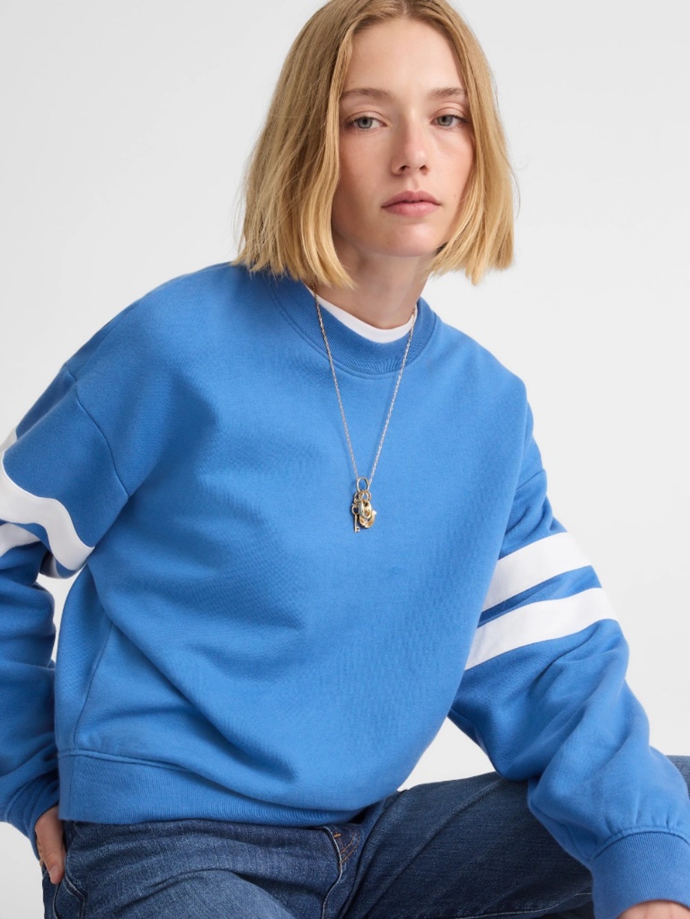 Madewell Crewneck Varsity Sweatshirt